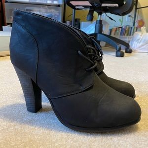 High heel booties